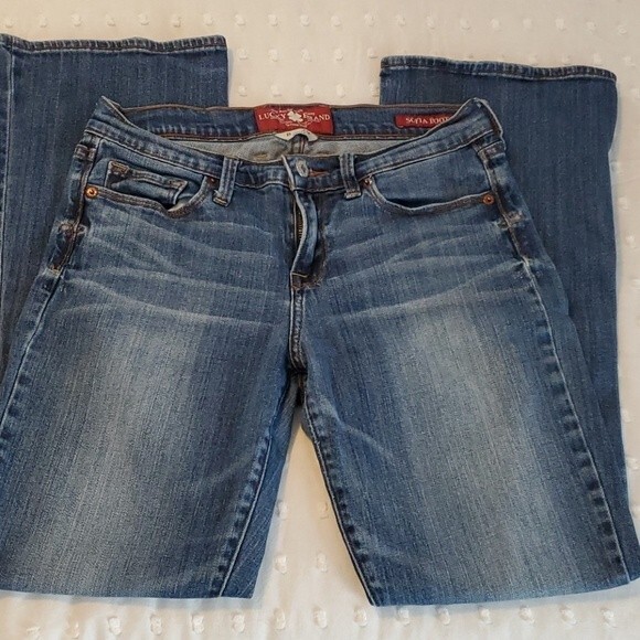 LUCKY BRAND SOFIA BOOTCUT ANKLE LENGTH 8 / 29 - Picture 1 of 5
